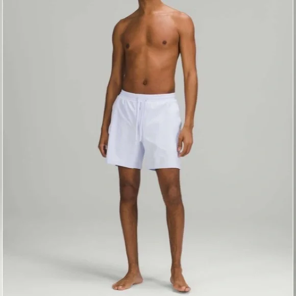 Lululemon Men’s Pool Short Lined Swim Trunk 7" in Pastel Blue size Medium - Picture 2 of 13